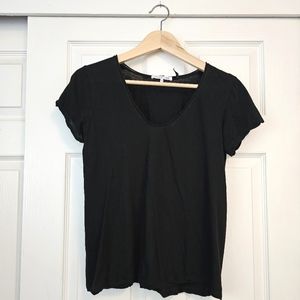 Helmut Lang short sleeve t cotton/cashmere blend